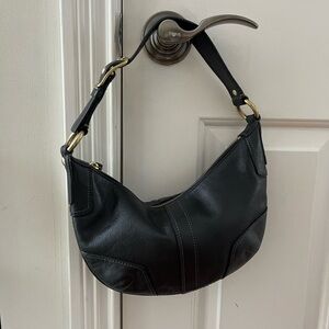 Coach black vintage hobo